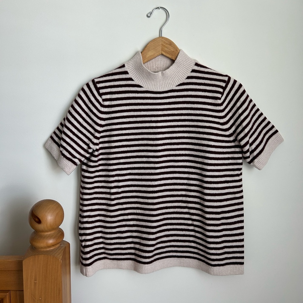 Loft Short-sleeve Striped Sweater